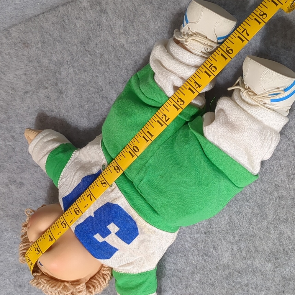 Vintage 1978, 1982 Cabbage Patch Boy Xavier Roberts Blonde Blue Eyes Jersey - Picture 10 of 10